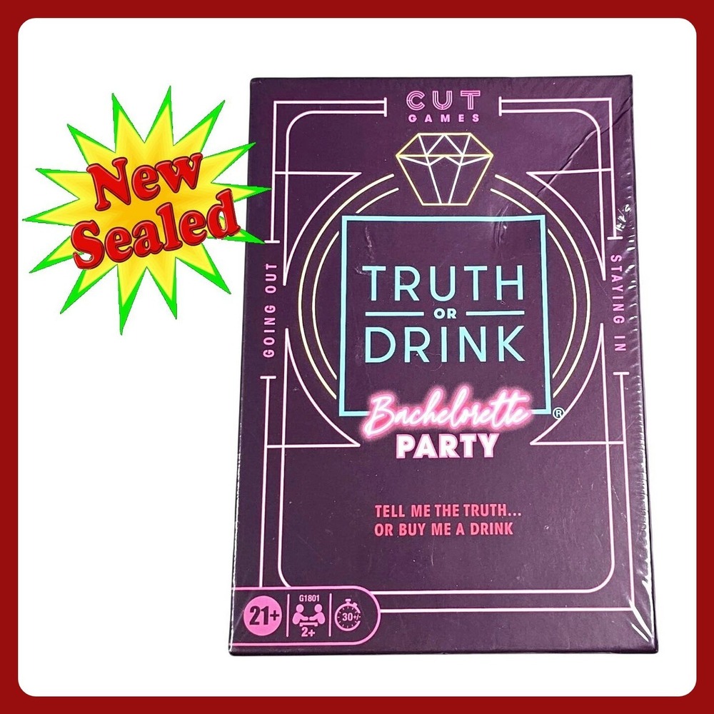 Cut Games Truth or Drink Bachelorette Party Card Game‎ Sealed New
